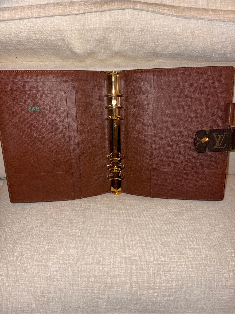 Louis Vuitton Monogram large ring agenda cover. GM - Picture 3 of 4